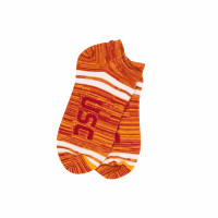 USC Trojans Cardinal RMC Frame Stripes Low Cut Socks